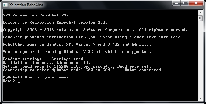 RoboChat Screen