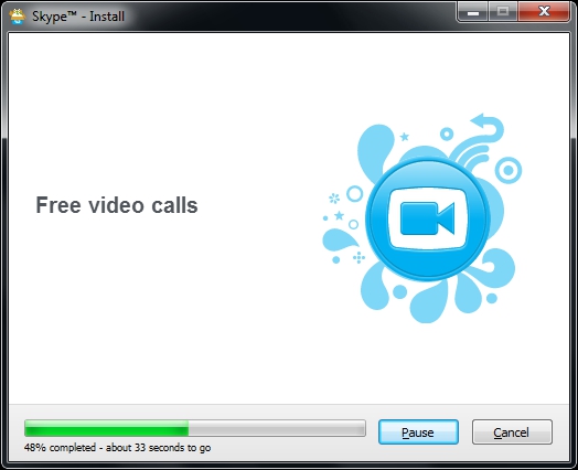Skype Installing Window