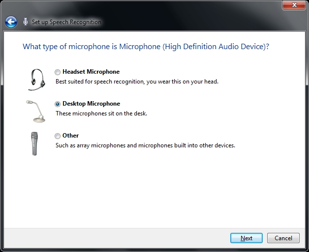Microphone Selected